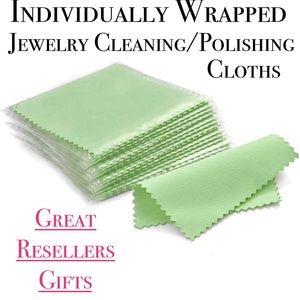 Individually Wrapped Blank Jewelry Cleaning Polishing Cloths Eyeglass Cellphones